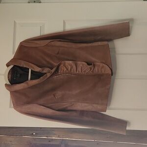INC International Concepts Leather Jacket